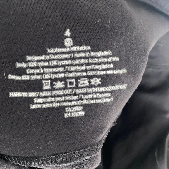 lululemon size 4 tribal leg pants - Picture 4 of 5